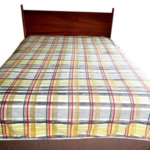 Vintage Bill Blass Fitted Bottom Sheet California King 1970s Retro Striped