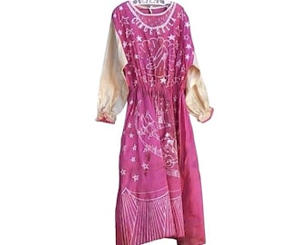 Vintage 50s 60s Costume Cinderella Pink Dress 4T 5T Halloween Dress Up
