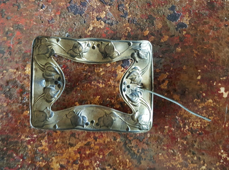 Art Nouveau Pin Antique Brooch Art Nouveau Brooch Sash Buckle Antique Brooches and Pins Art Nouveau Jewelry