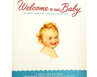 Vintage Baby Book 1955 Mid Century
