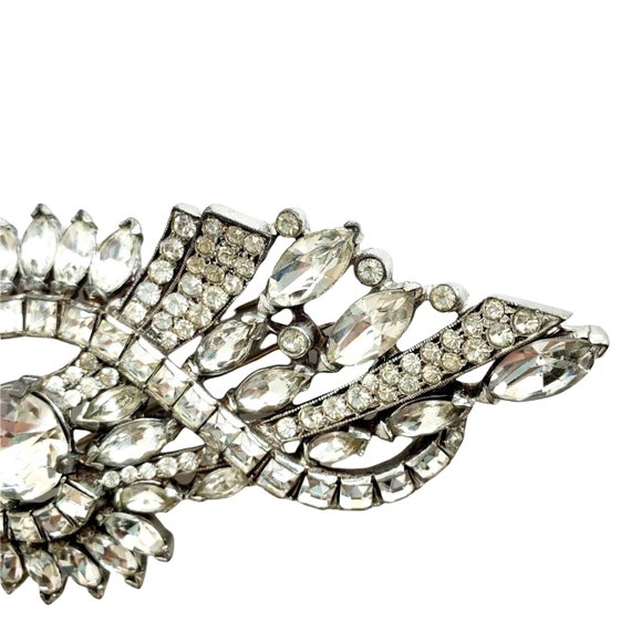 1940s Eisenberg Original Rhinestone Fur Clip Brooch S… - Gem