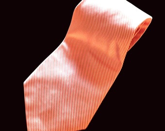 Polo by Ralph Lauren Tie Silk Pink and White Stripe 4 Inch Wide