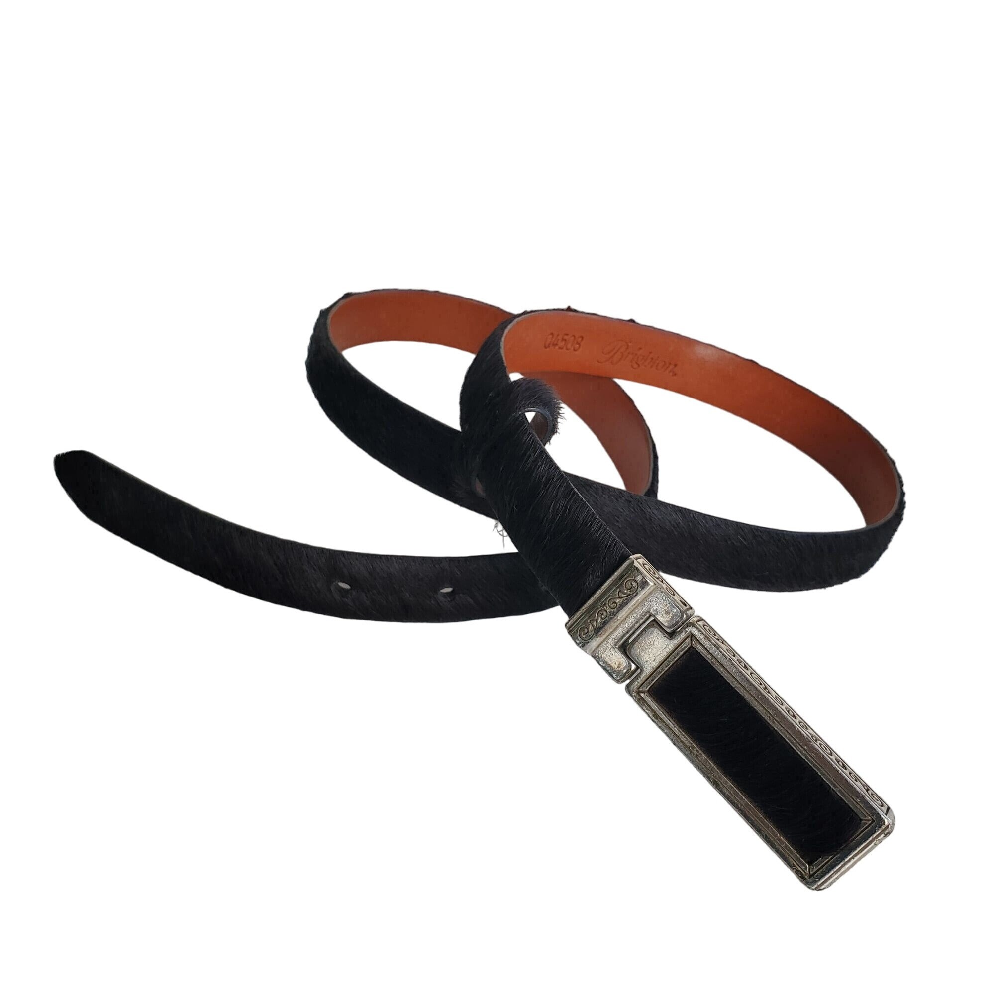 RARE Brighton Horse Head Braided Leather B31439 Equestrian Belt Size 34 Classic Braided Equestrian Buckle Leather Belt | Most Wanted  main image 3