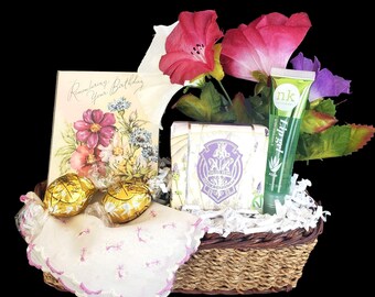Gift Basket Vintage Collection Get Well Mother's Day Birthday Shabby Chic Decor