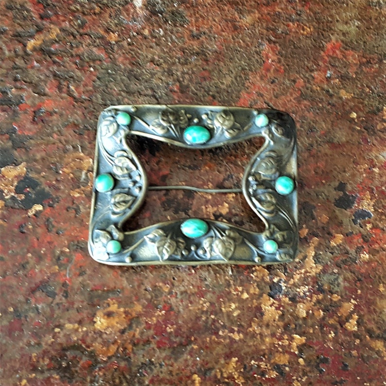 Art Nouveau Pin Antique Brooch Art Nouveau Brooch Sash Buckle Antique Brooches and Pins Art Nouveau Jewelry