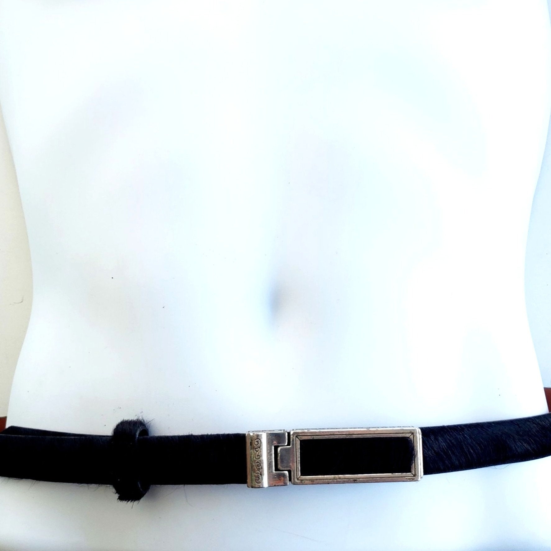 RARE Brighton Horse Head Braided Leather B31439 Equestrian Belt Size 34 Classic Braided Equestrian Buckle Leather Belt | Most Wanted  main image 2
