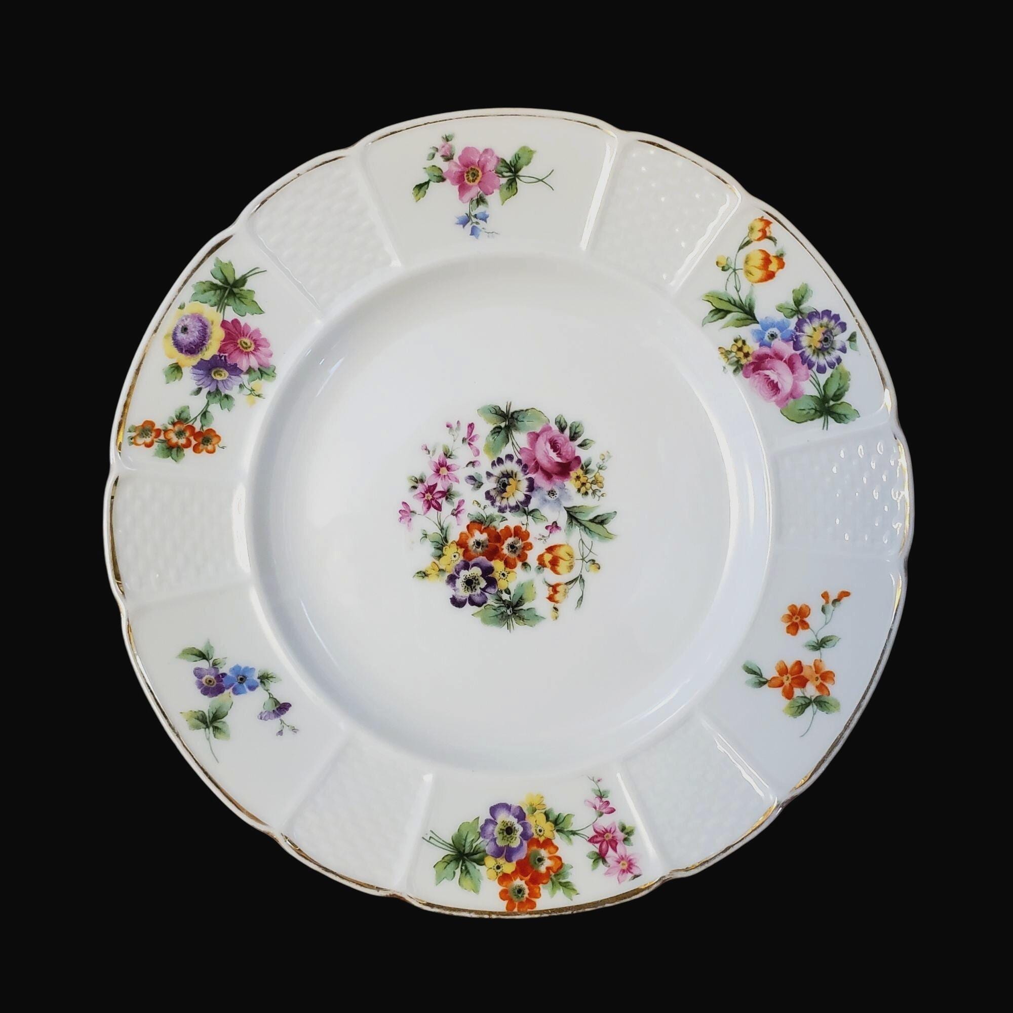 Hutschenreuther Rosenthal (1 Set Plates Floral 1923 Antique “rosemary” Bavaria Rosenthal 花柄皿 食器