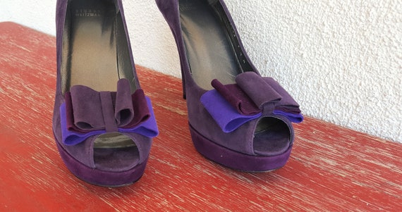 lilac open toe heels