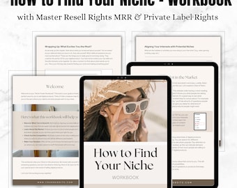 Find Your Niche Workbook, Digital Product Business Guide (MRR PLR)