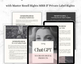 ChatGPT Digital Product Guide: Canva eBook, PLR & MRR Resell Rights