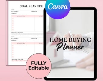 Hauskauf Planer, Checkliste für Wohnungssuche (Canva Template)
