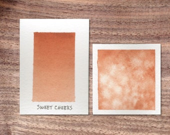 Sweet Cheeks - Salmon Handmade Watercolor Paint - Half Pan - Full Pan - Skin Tone