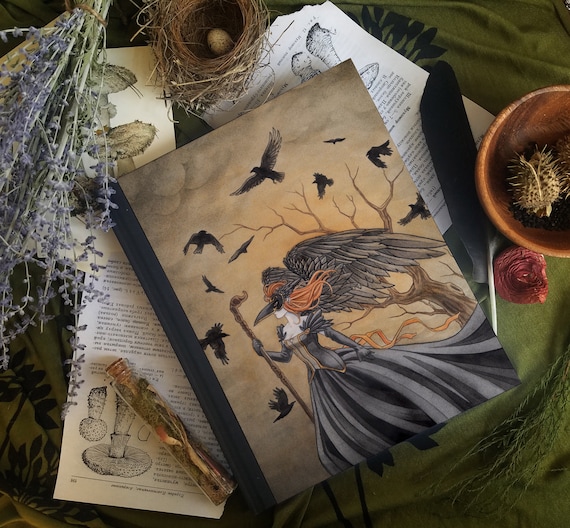 Masquerade "The Crow" Journal / Notebook / Sketchbook - Raven - Spiritual - Grimoire - Book of Shadows