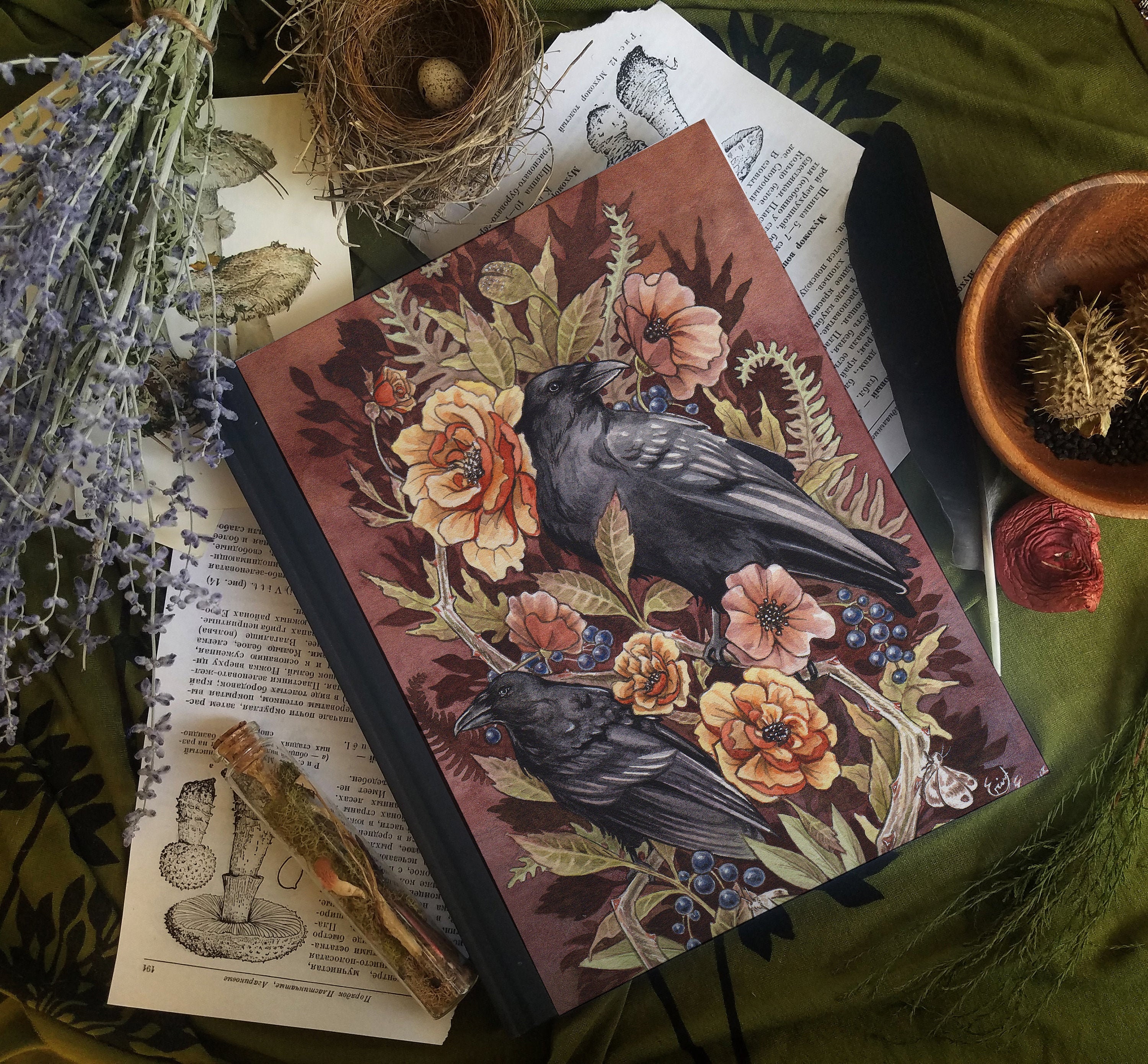 Raven Journal / Notebook / Sketchbook - Crow - Spiritual - Animal