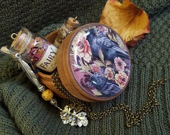 Raven Dream Box - Souvenir - Bibelot - Bijoux - Corbeau - Sorcière - Goblin Core - Spirit Animal