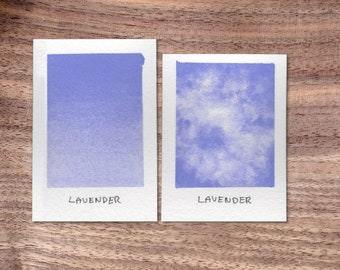 Lavender - Purple / Violet - Handmade Watercolor Paint - Half Pan - Skin Tone