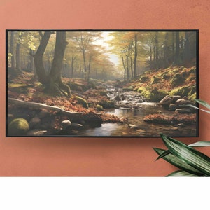 Moody Autumn Samsung Frame TV Art | Forest Landscape Art DIGITAL