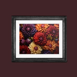 Stimmungsvolle Herbstblumenfotografie | Realistische Herbstkunst | DRUCKBARE Download BlackRoseDigitals | AR 3:2