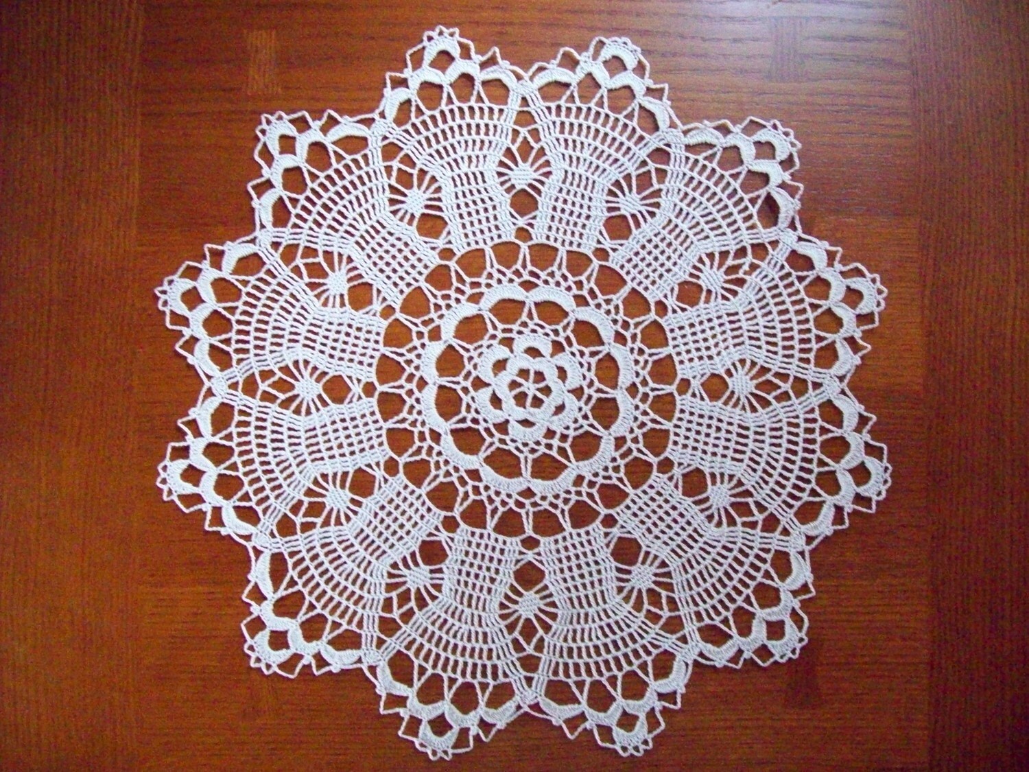 New Hand Crocheted Heirloom Quality Doily in Ecru19 Etsy