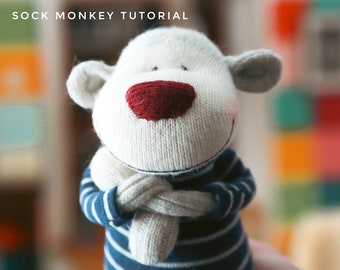 Sculpted Sock Monkey Tutorial Pattern with Video links