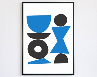 Equilibrium 2 (Blue) Art Print