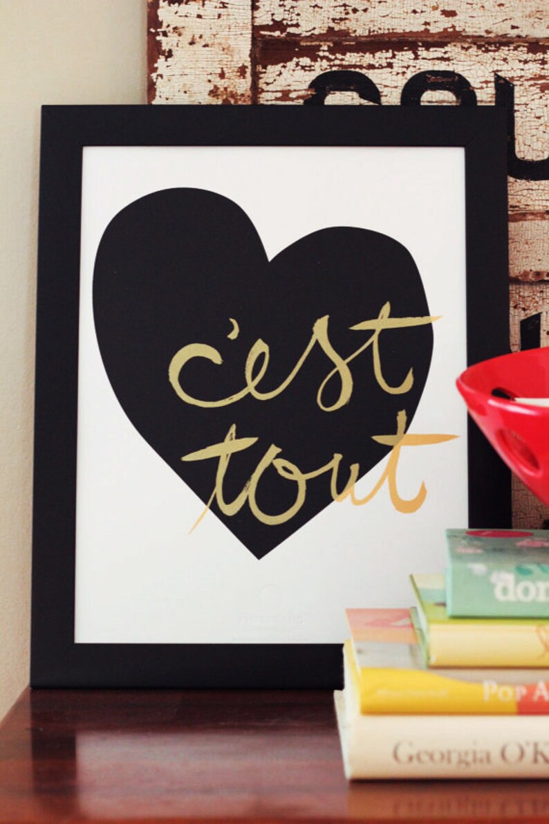 C'est Tout It's Everything  Love Screen Print in image 1