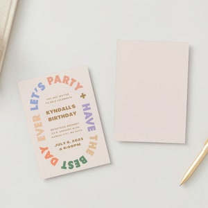 Let's Party Have the Best Day Ever Digital Invite Template image 5