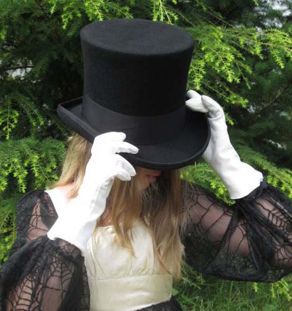 extra large black top hat