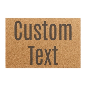Custom Eco-Friendly Doormat - Personalized Welcome Mat, Front Door Decor, Housewarming Gift, Modern Entrance Rug, Personalized Home Decor