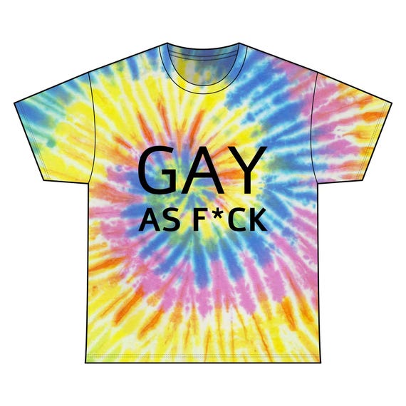 gay tie dye shirt