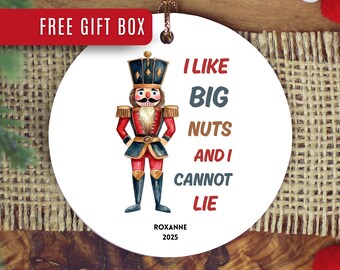 Custom Nutcracker Christmas Ornament Funny Ornament Christmas Gift Ornament For Sister Custom Ornament For Friend Xmas Gift For Bestie