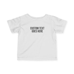 Customizable Infant Jersey Tee, Baby Shirt, Personalized Toddler Top, Unique Gift for New Parents, Cute Baby Shower Present