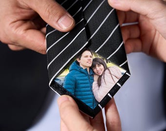 Custom Photo Patch for Ties, Groom Gifts, Father of the Bride Gifts from Daughter, Dad Wedding Gift, Picture Patch, Tie Patch For Husband
