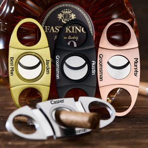 Custom Cigar Cutter Engraved Cigar Cutter for Men Gifts for Dad Personalized Cigar Cutter Ciga Accessories Groomsman Gifts Boyfriend Gifts