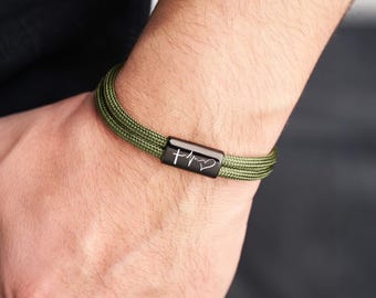 Braccialetti personalizzati per coppie, braccialetti con nome inciso, regali per la festa del papà, braccialetti per migliori amici, regalo per il marito, regalo per il fidanzato.