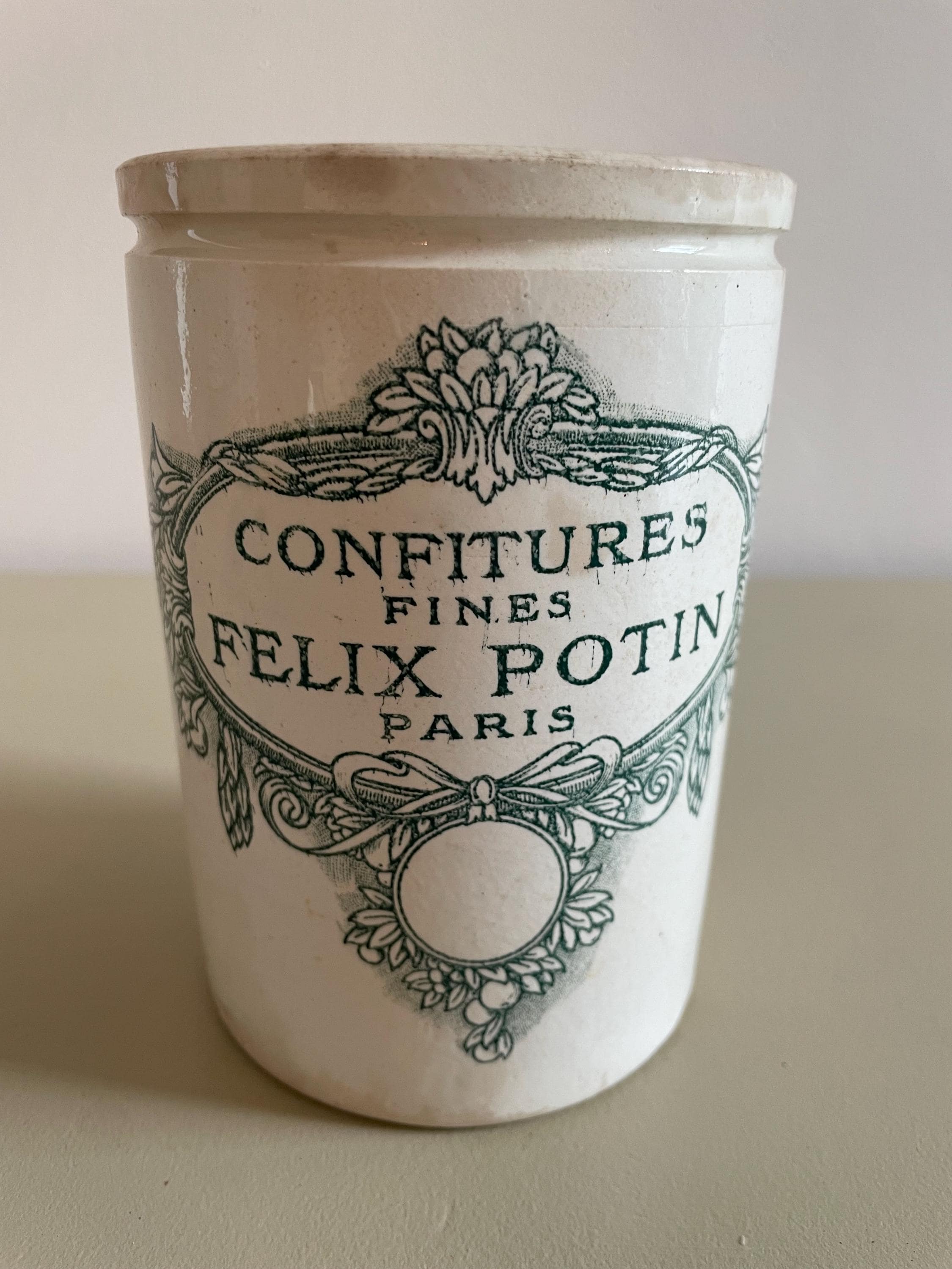 ガルニチュールポット Félix Potin Paris *希少/状態良 ガルニチュールポット Félix Potin Paris *希少/状態良 完全無人