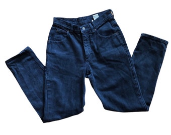 Calvin Klein Jeans | 90s vintage high waist size 6 cotton denim women Clavin Kleins ck dark gray black faded Americana classic