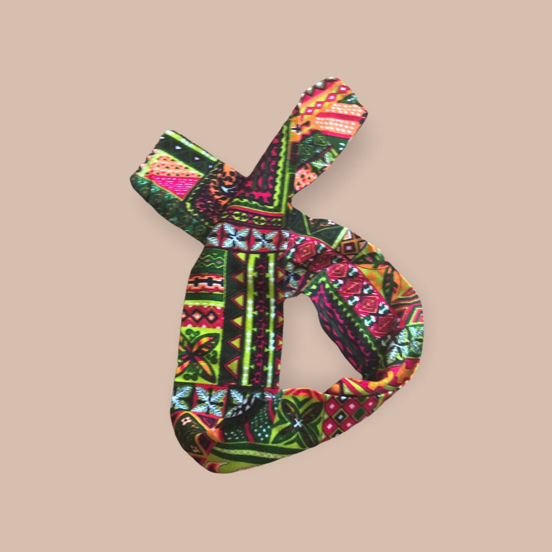 Retro Headband 70s Vintage Colorful Batik Influenced Style Etsy