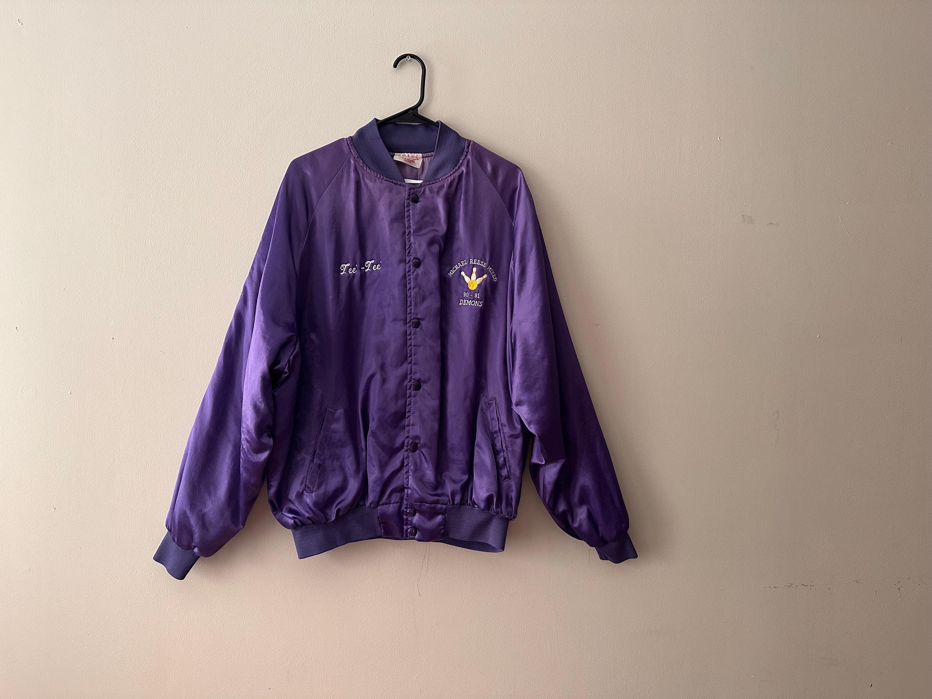 Satin bowling jacket - Etsy 日本