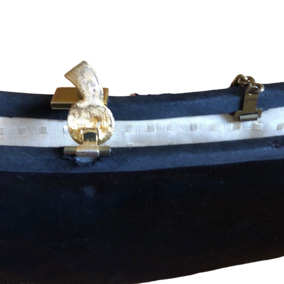 MCM Clutch | 50s 60s black handbag clutch chain h… - image 4