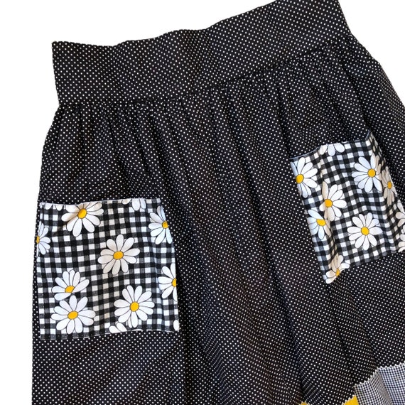 Qulited Maxi Skirt | 70s vintage high waist long … - image 8