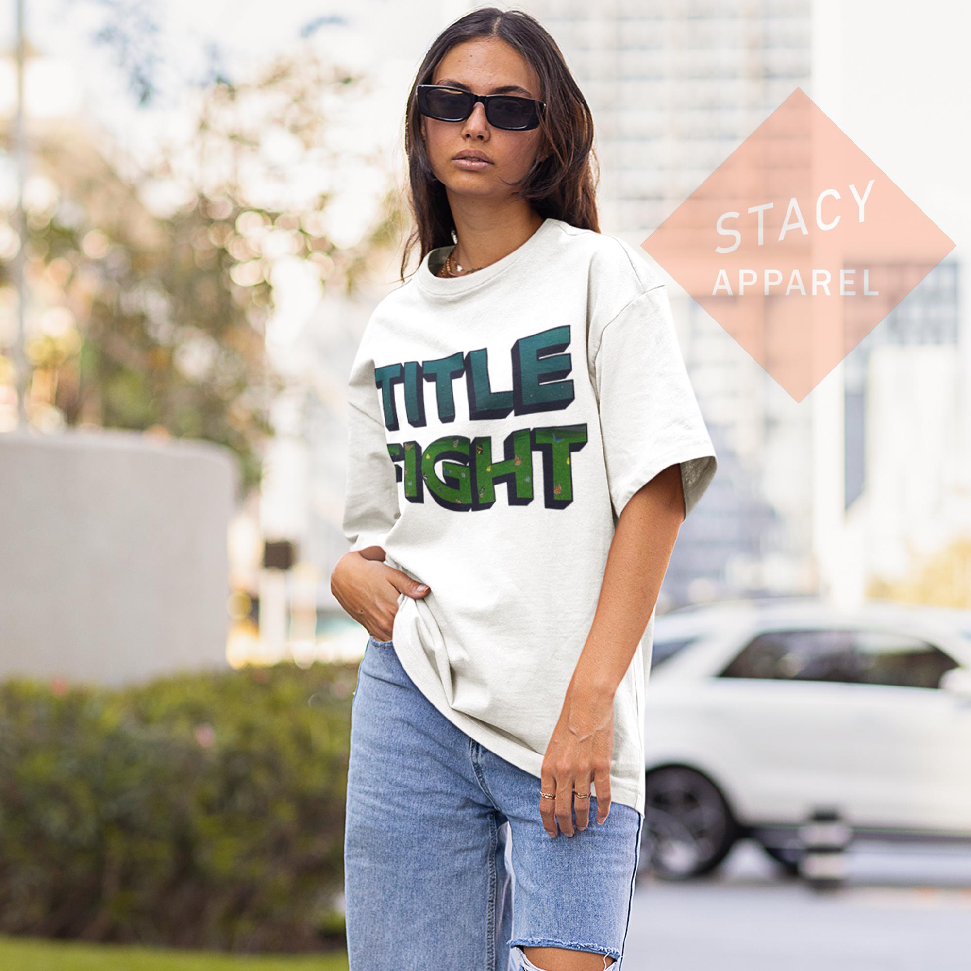 Limited Title Fight T-shirt - Floral Green Custom Unisex T-shirt