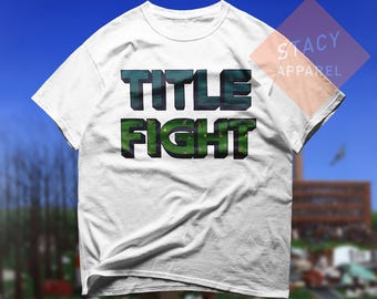 Limited Title Fight T-shirt - Floral Green Custom Unisex T-shirt