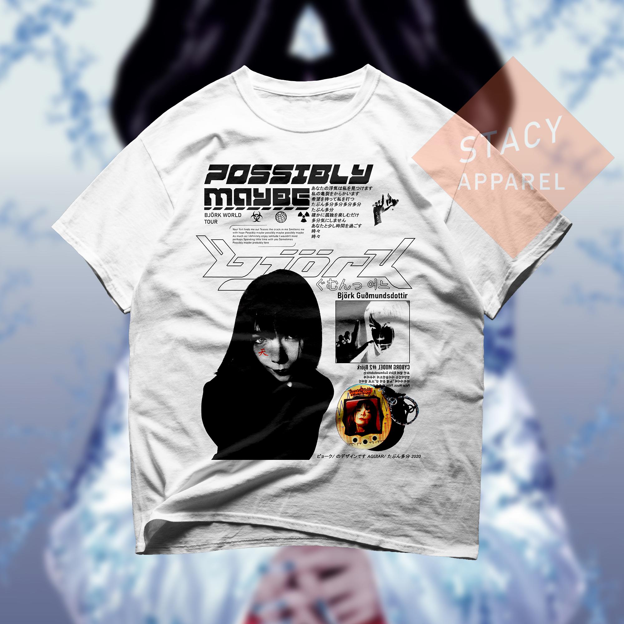 ビョーク　Tシャツ ビョーク メタリック デビュー ロゴ Tシャツ - Etsy 日本