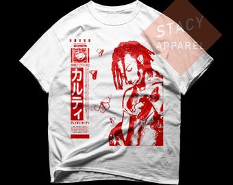 T-shirt unisex Playboi Carti in edizione limitata - Maglietta in cotone pesante ispirata a Whole Lotta Red