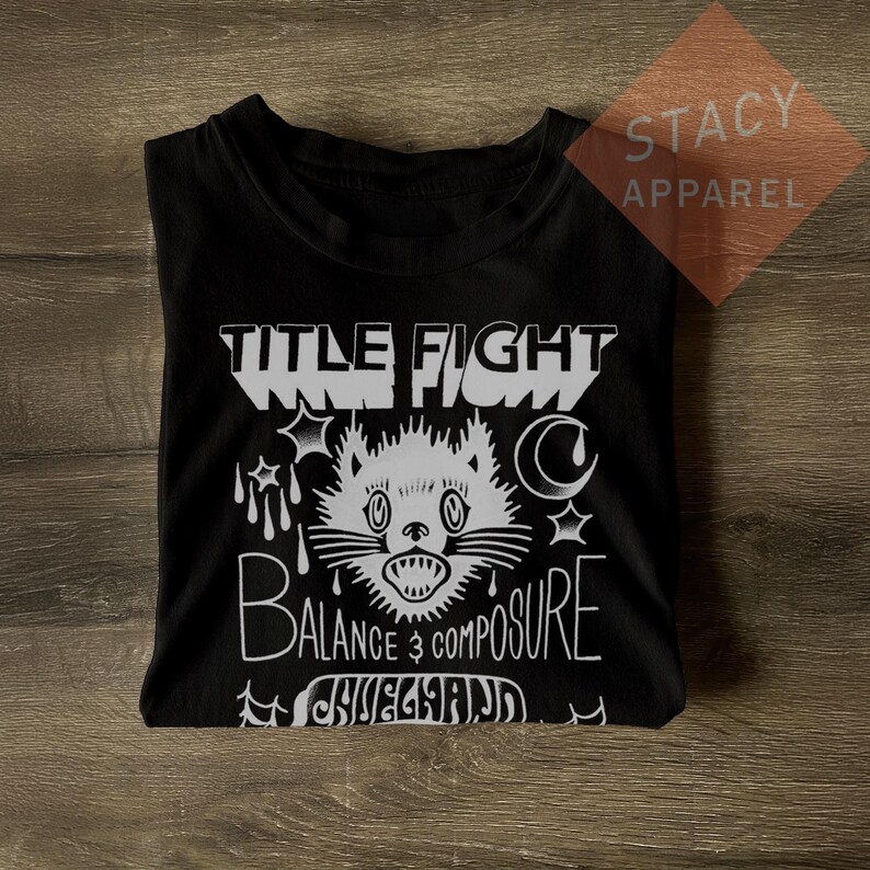 Limited Title Fight T-Shirt - Floral Green Inspired Unisex Heavy Cotton Tee image 2