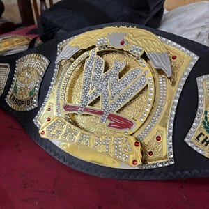 Spinner Championship Belt, Wrestling Championship Spinner Belt 2MM/4MM/6MM/8MM Thick Metal Plate Heavyweight Premium Look Championship Belt