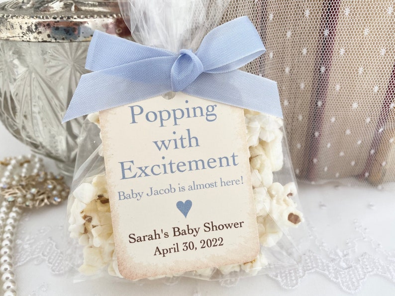 Baby Popcorn Favor Bags Baby Shower Popcorn Favor Bags Etsy