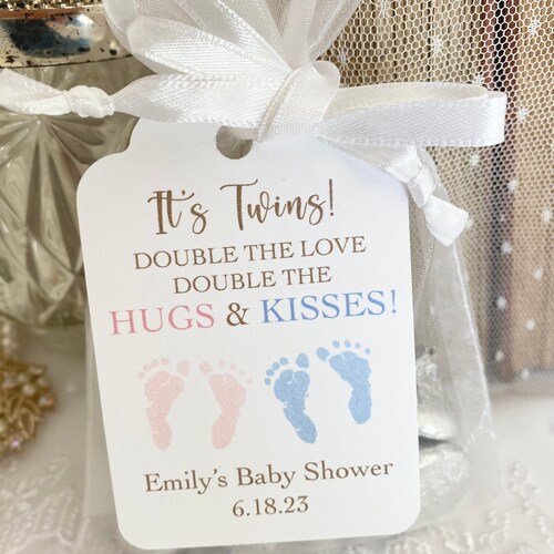 Twin Favor Treat Bags Twin Baby Shower Favor Bags Boy Girl Etsy