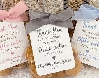 Cookie Baby Shower Favor Bags, Sweet Little Cookie Treat Gift Bags, Baby Shower Cookie Bags, Printed